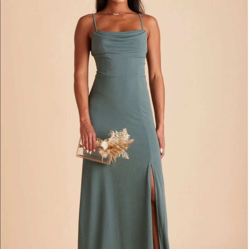 Birdy Grey Ash Crepe Dress Sea Glass Green Medium
